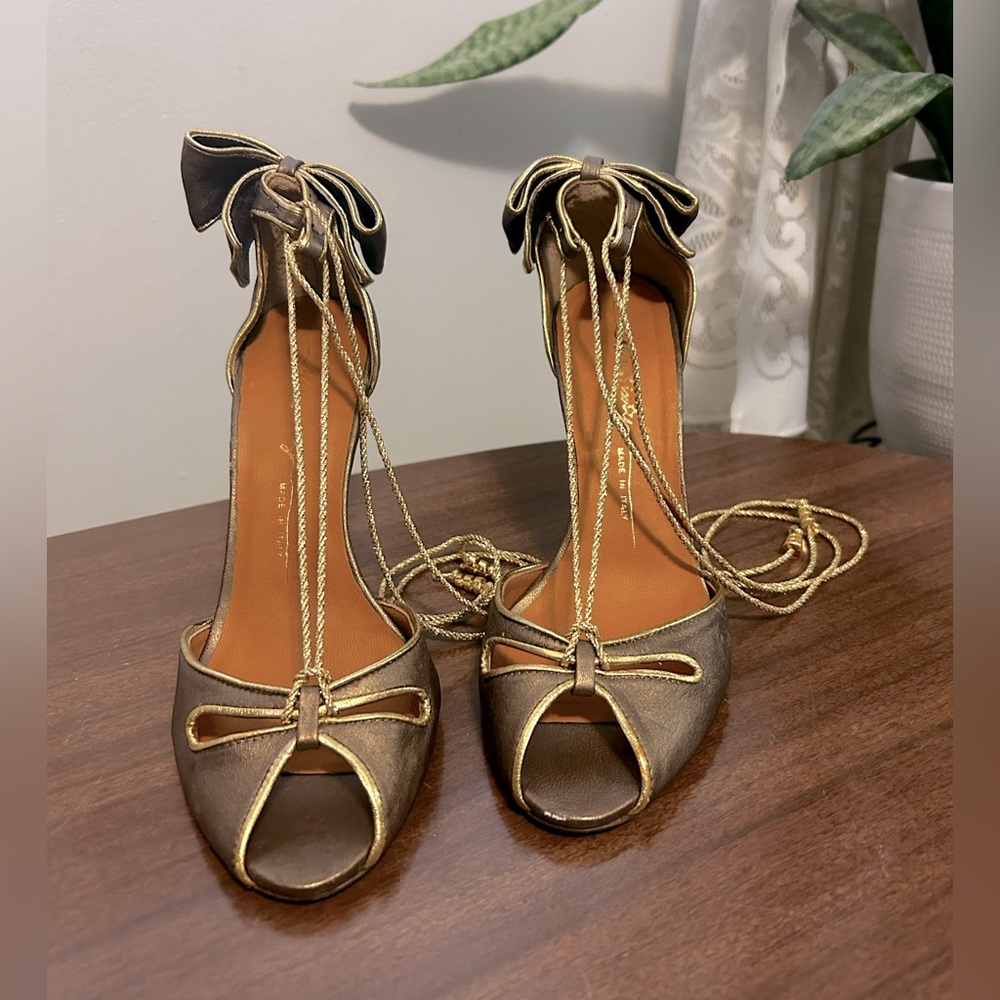 Miss Sixty Bow Detail Lace Heels